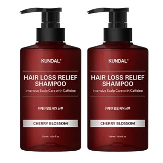KUNDAL Intensive Scalp Care With Caffeine Hair Loss Relief Shampoo Cherry Blossom 500ml	